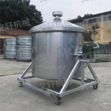 山西清香型白酒蒸酒锅的价格 文轩牌不锈钢酿酒设备 米酒煮饭锅