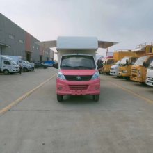 国六售货车 三面上翻展开门多功能多用途流动快餐车 瑞力