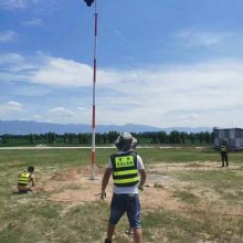 13米***天气雷达避雷针 抗干扰透波型避雷针 机场天线易折杆