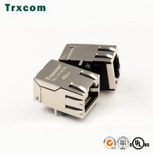 Trxcom泰瑞康 1*1百兆RJ45弹片连接器 5-6605752-1 电子变压器