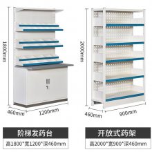 亳州西药架货架 品类齐全 药店卫生院可用 双面固定药盘架